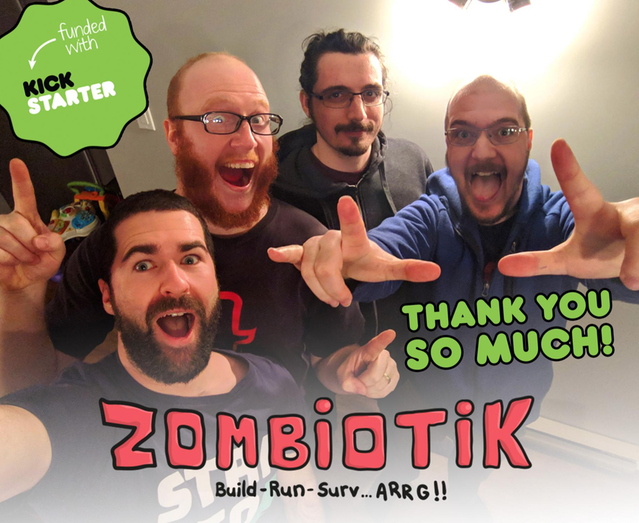 Kickstarter campaign for Zombiotik